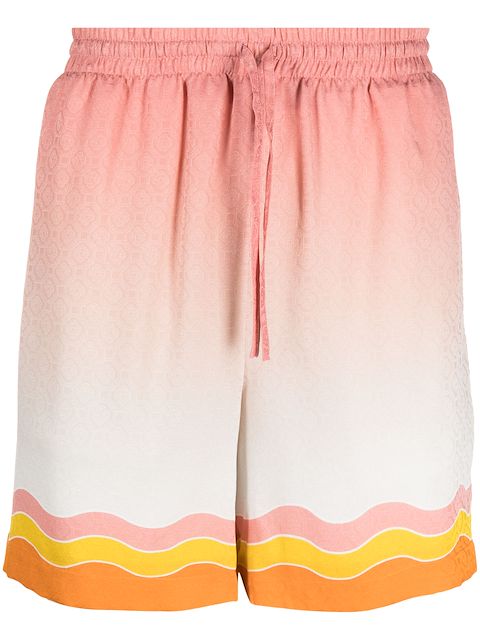 Casablanca shorts con cordones y efecto degradado