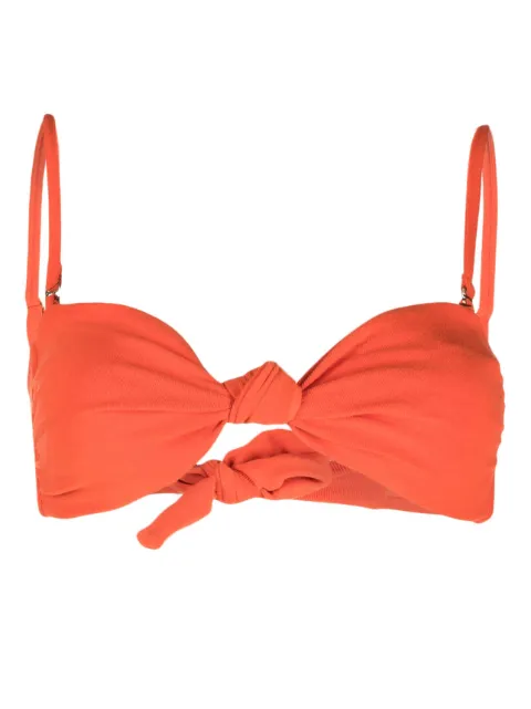 Polo Ralph Lauren knot-detail bikini top