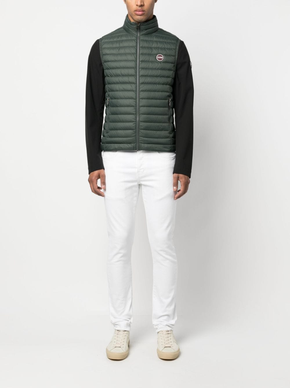 Shop Colmar High-neck Padded Gilet In Grün