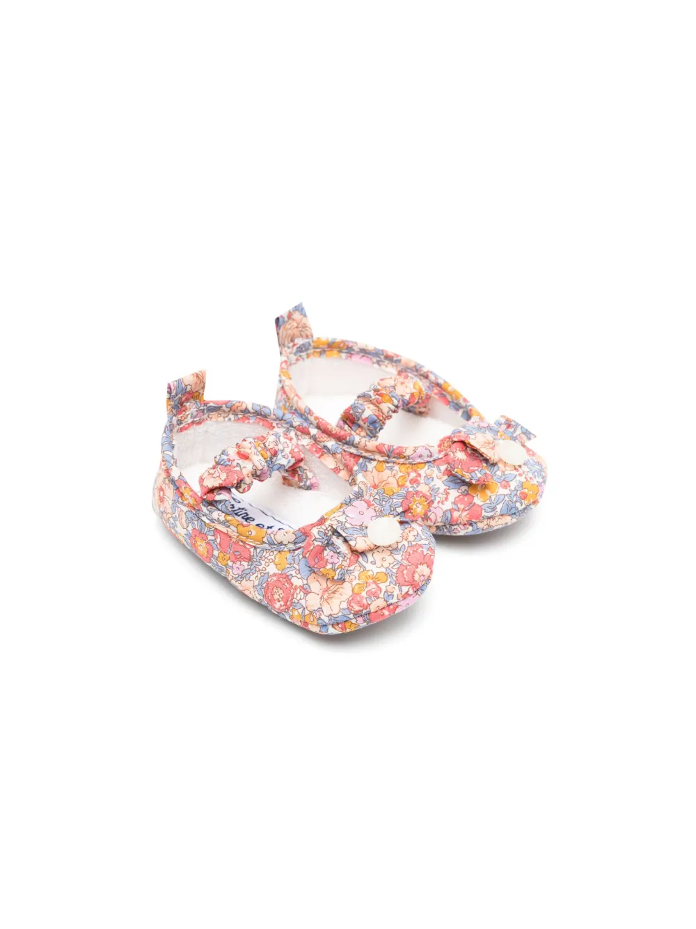 Tartine Et Chocolat ballerines fleuries à détail de nœud - Rose
