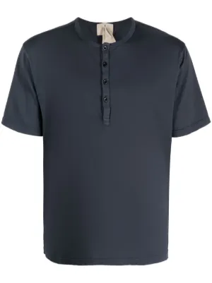 Tシャツ・カットソー Ten-C Navy blue cotton t-shirt  (23CTCUH02089A06021 888) Ten C Outlet: T-shirt men - Blue | Ten C t-shirt