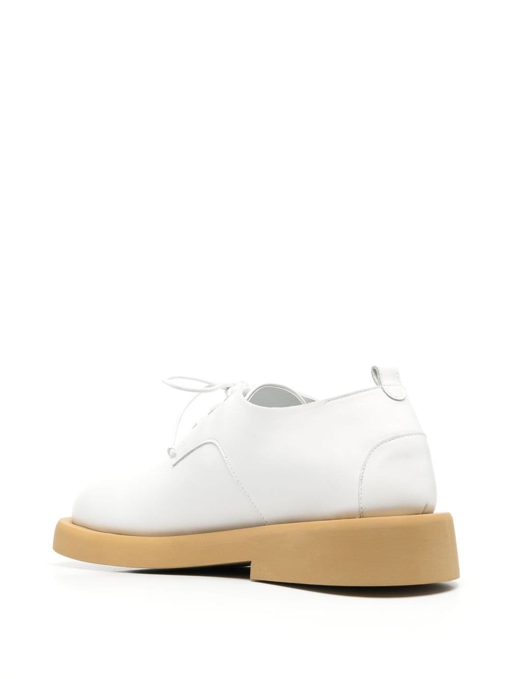 Shop Marsèll Lace-up Leather Derby Shoes In White