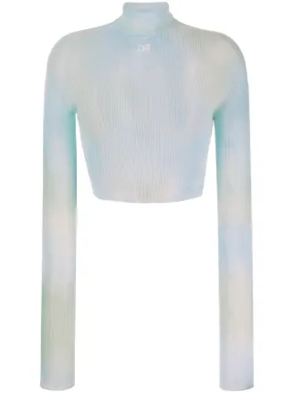 ★Off-White★ Tie Dye Crop Tee Blue OWAD216S23FAB0054000 OWA 19865161_44701674_322.jpg