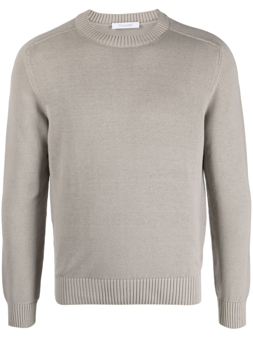 Cruciani fine-knit cotton jumper
