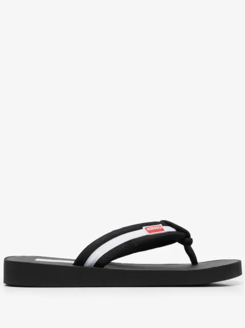 Kenzo chanclas con parche del logo