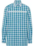 Prada gingham-check cotton shirt - White