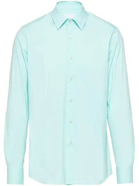 Prada long-sleeved poplin shirt