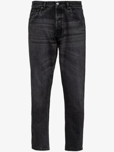 Prada Halbhohe Straight-Leg-Jeans