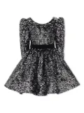 Tulleen Merribrook bow sequin-embellished dress - Black