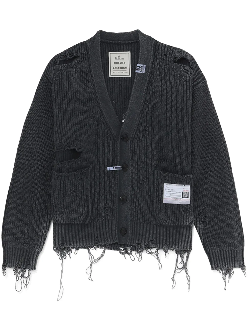 Miharayasuhiro Maison Mihara Yasuhiro Cardigan Clothing In Black