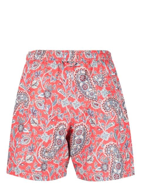 paisley-print swim shorts