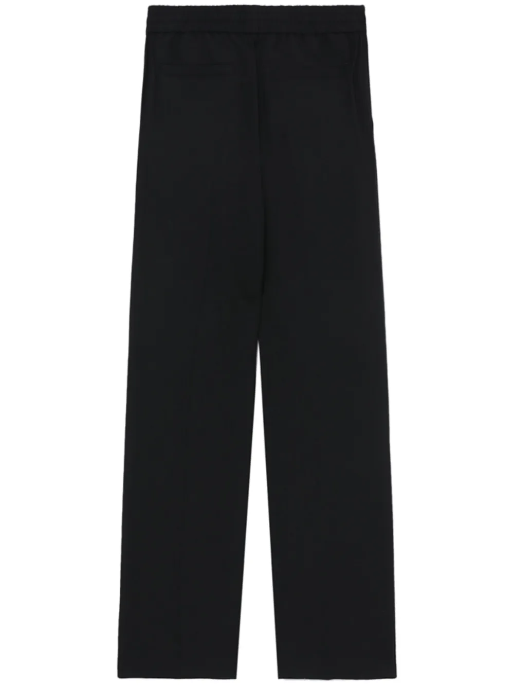 Apc Aero Pleat-detail Straight-leg Trousers In Schwarz