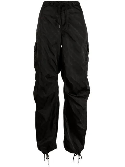 Alexander Wang logo-print drawstring track pants