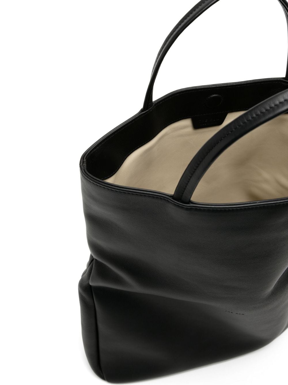 Shop The Row Everett Calf-leather Tote Bag In Black