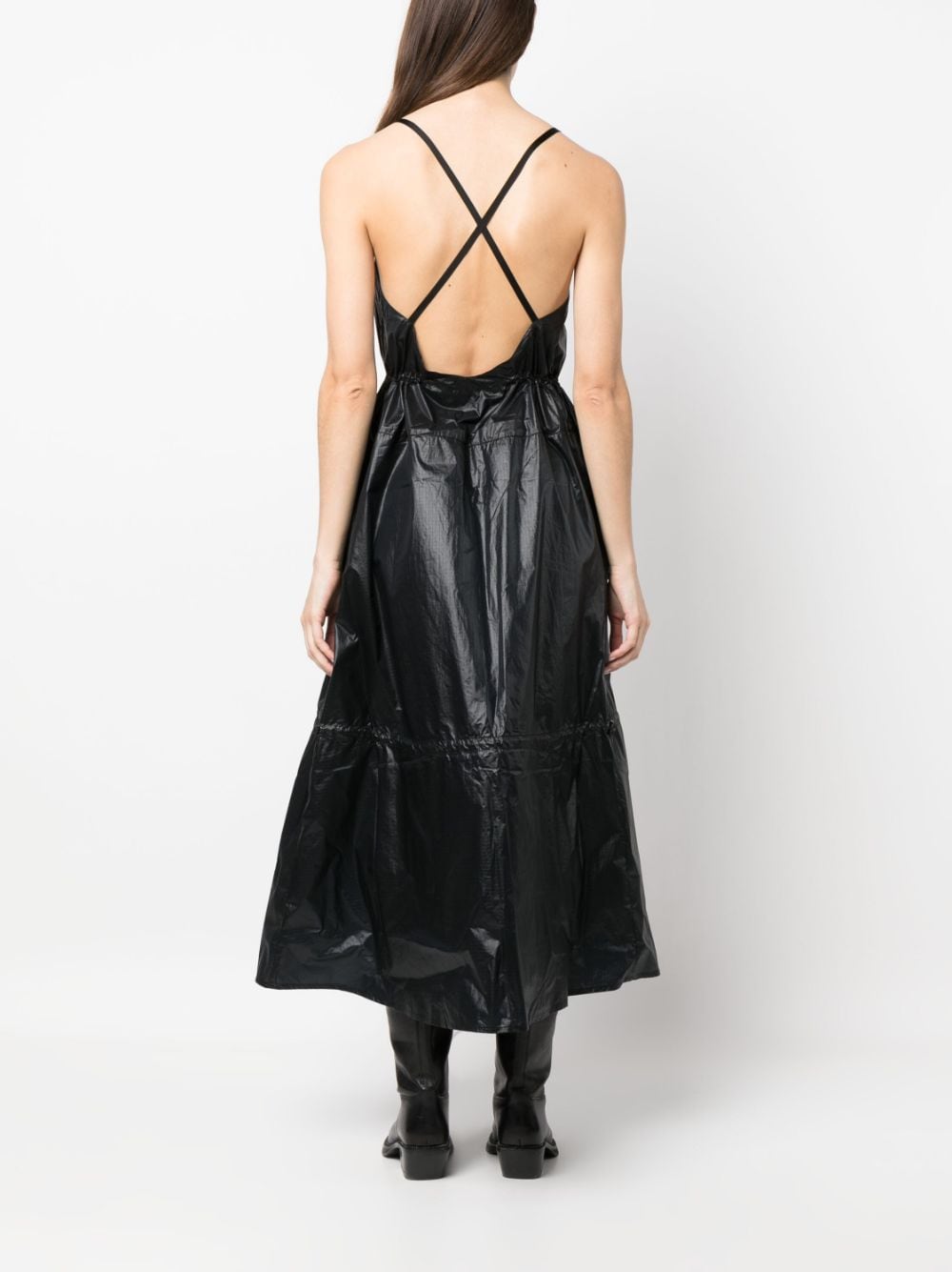 Shop Our Legacy Parachute A-line Dress In Schwarz