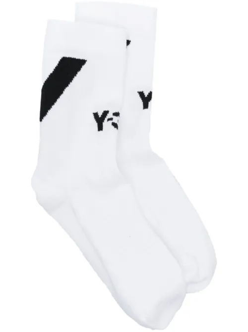Chaussettes à logo en intarsia - Y-3 - Modalova