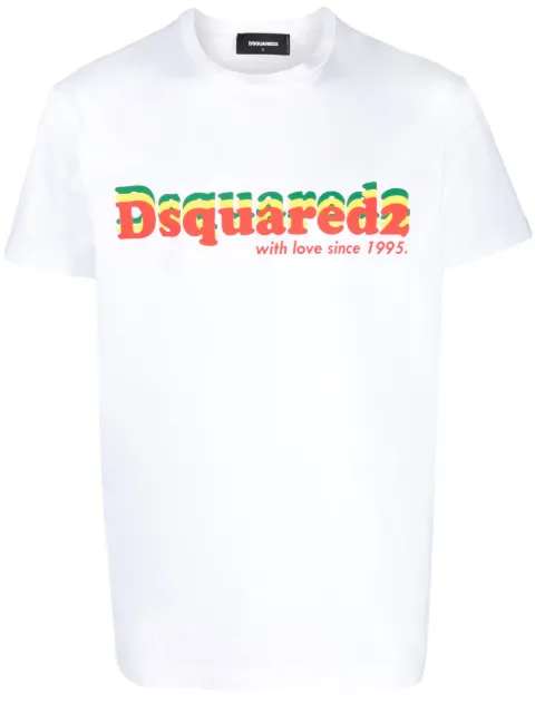DSQUARED2 t-shirt en coton à logo imprimé