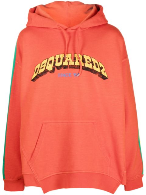 DSQUARED2 logo-print cotton hoodie Men