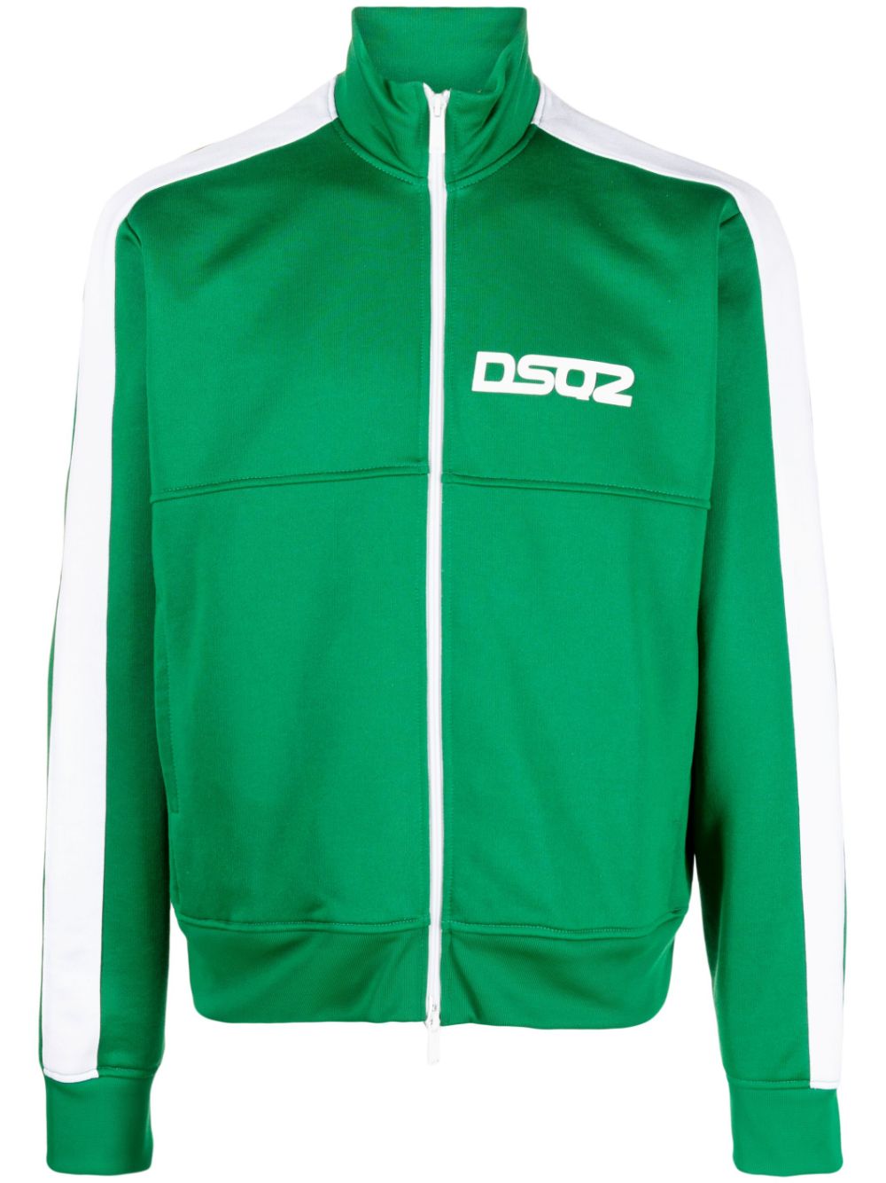 DSQUARED2 logo-print high-neck jacket - Green