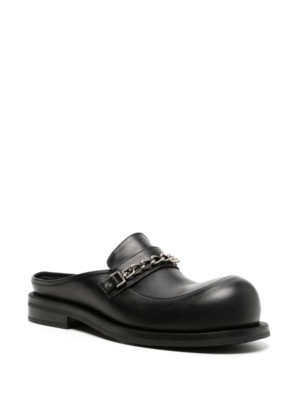 Image 2 of Martine Rose backless leather loafers