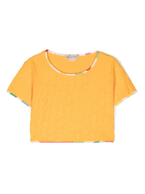 PUCCI Junior monogram-print cotton T-Shirt