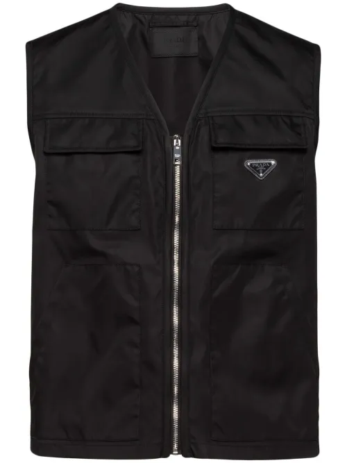 Gilet Re-Nylon à poches à rabat - Prada - Modalova