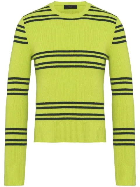 Prada striped lambswool jumper