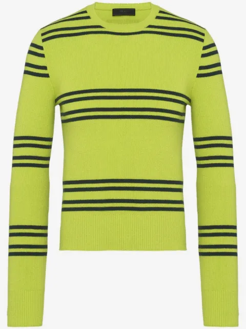 Prada striped lambswool jumper