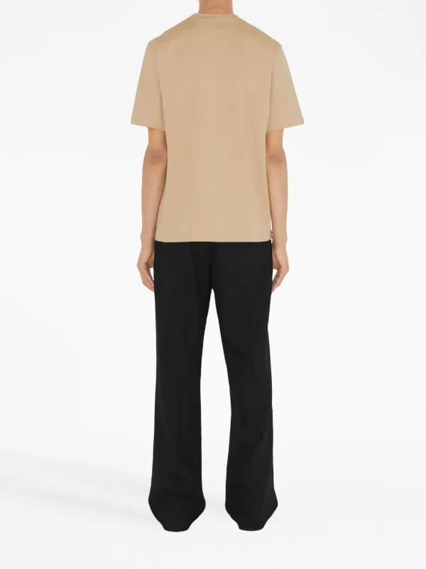 Burberry Logo Print crew-neck T-shirt | Brown | FARFETCH