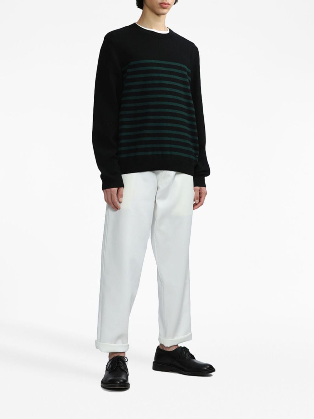 Image 2 of A.P.C. striped knitted jumper
