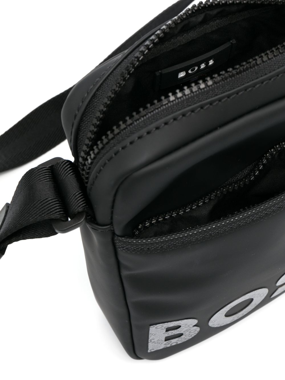 Boss Logo Detail Messenger Bag Farfetch