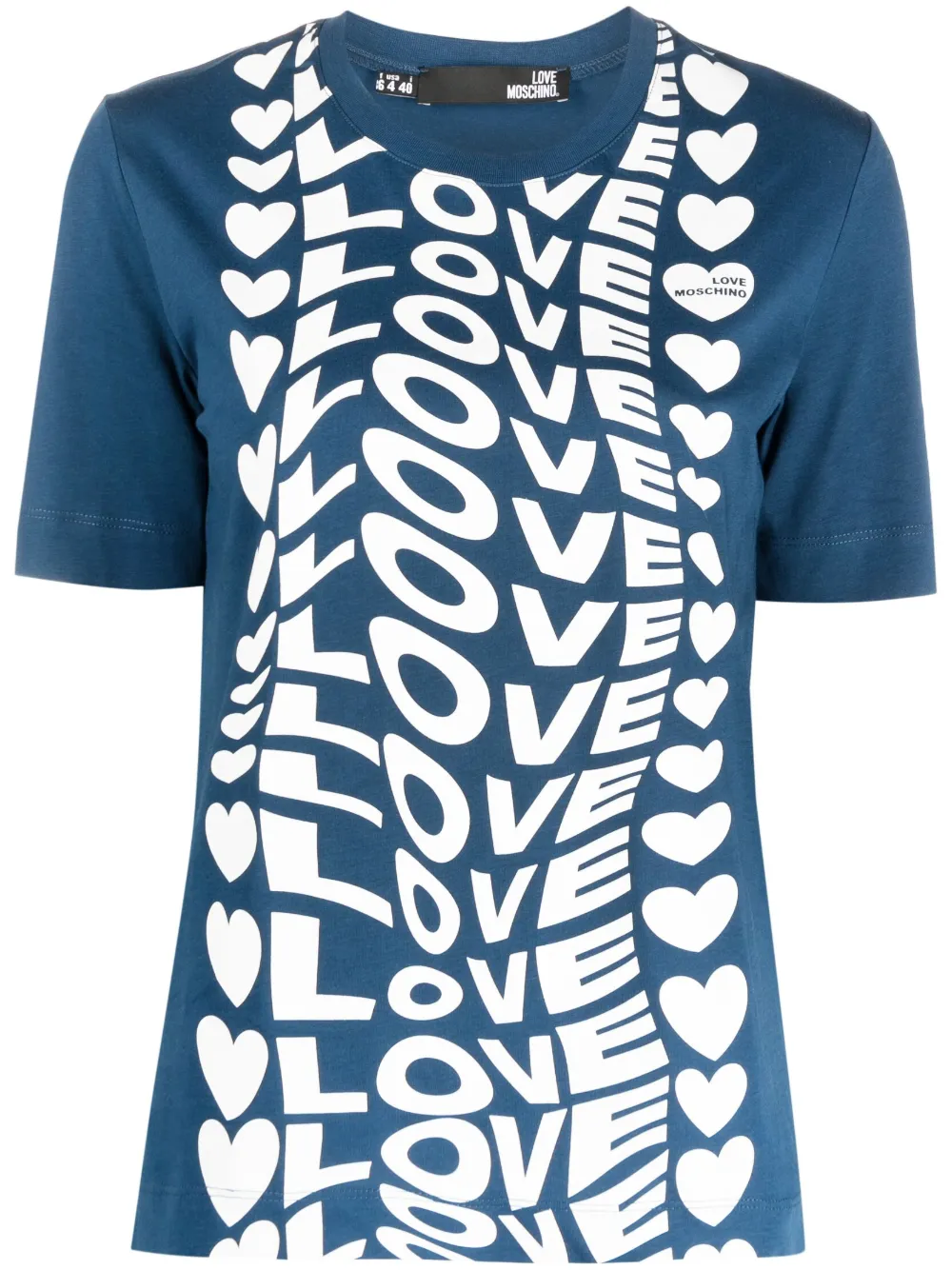 Love Moschino logo-print short-sleeve T-shirt