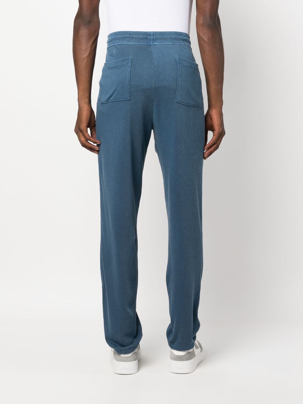 Shop James Perse Straight-leg Supima Cotton Track Pants In Blue
