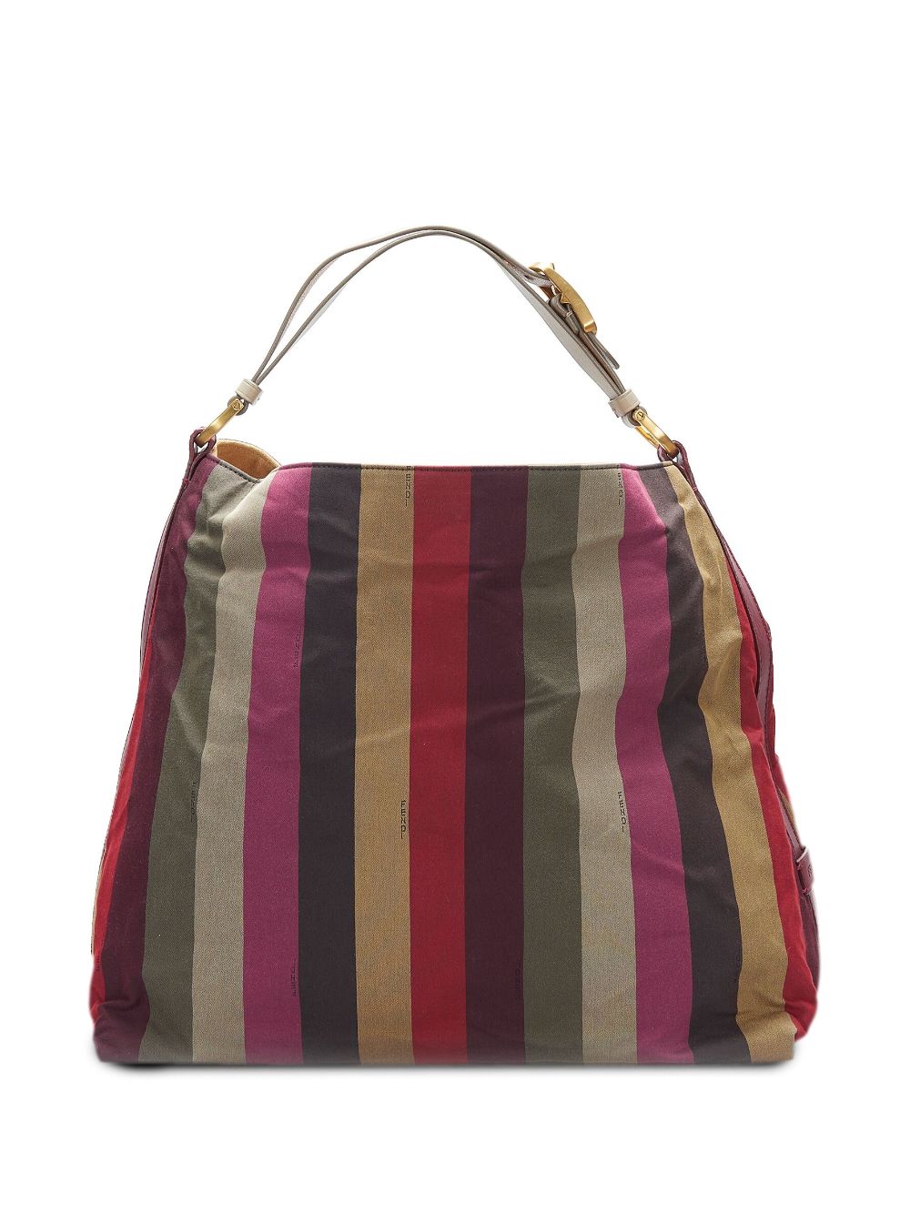Fendi Pre-Owned Pequin Striped Shoulder Bag - Farfetch