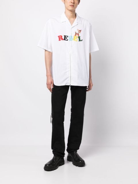 Rebel short-sleeve cotton shirt