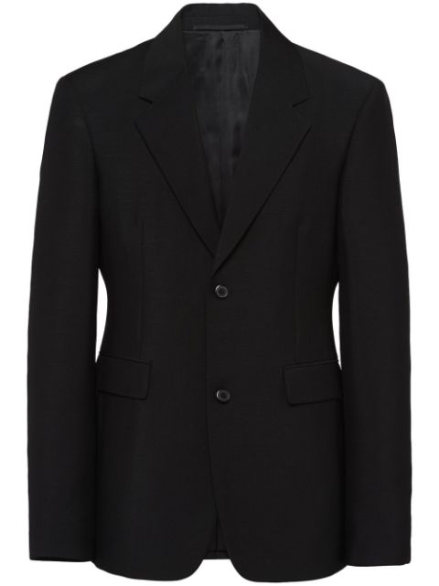 Prada single-breasted mohair-wool blazer