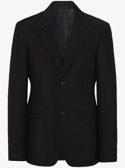 Prada single-breasted mohair-wool blazer