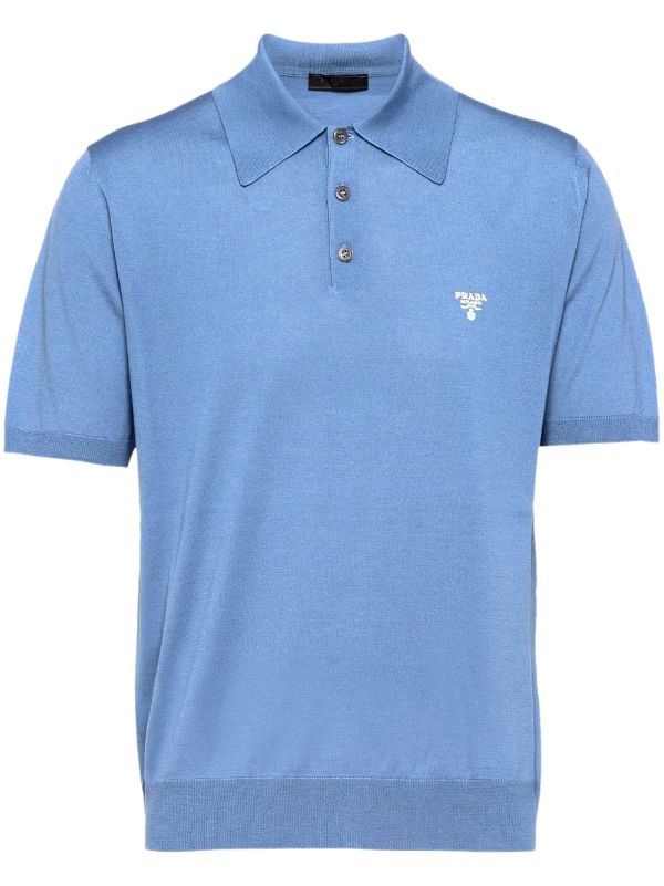 Prada logo-print Polo Shirt - Farfetch