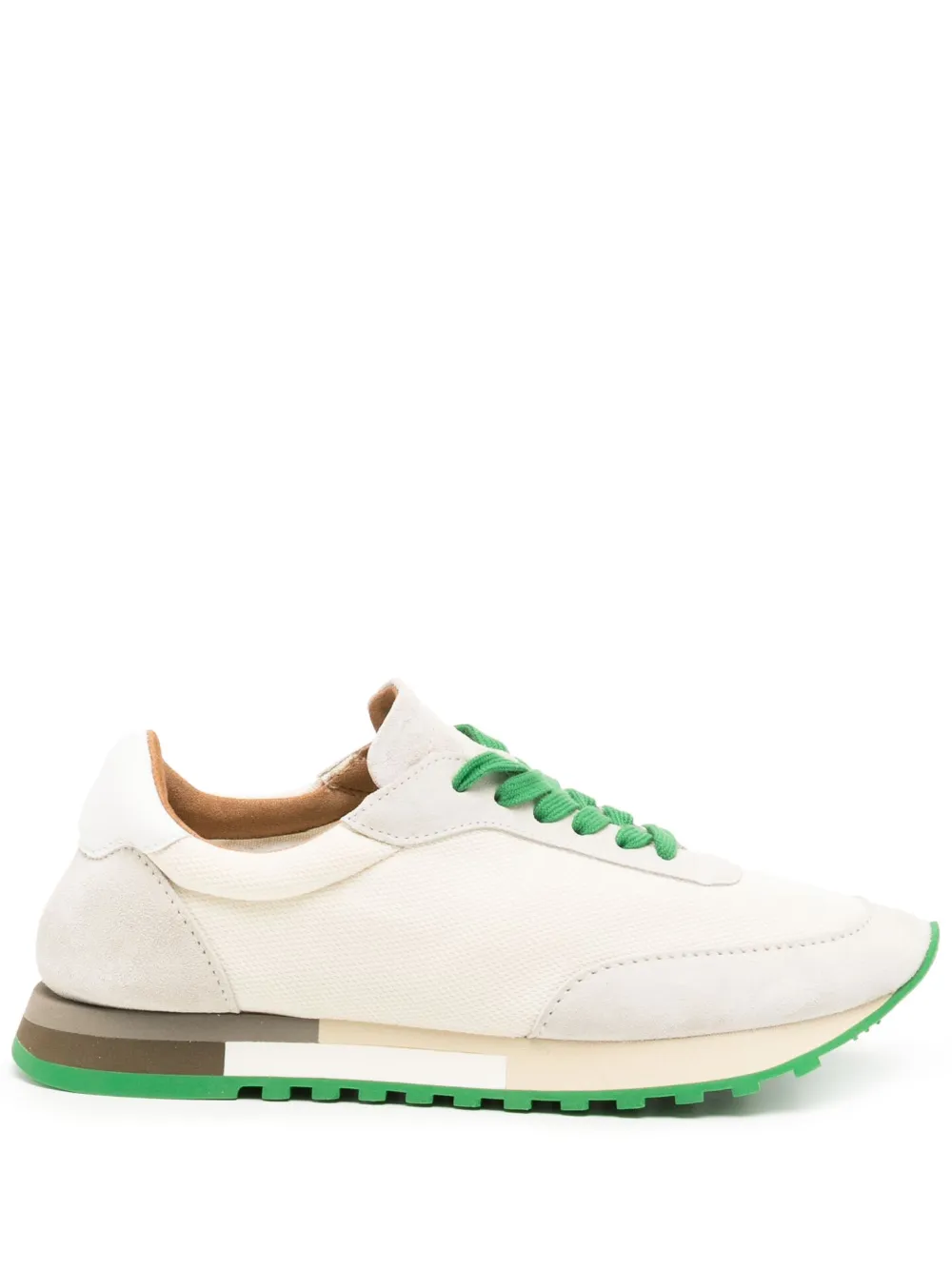 The Row Owen Low Top Lace Up Sneakers In White