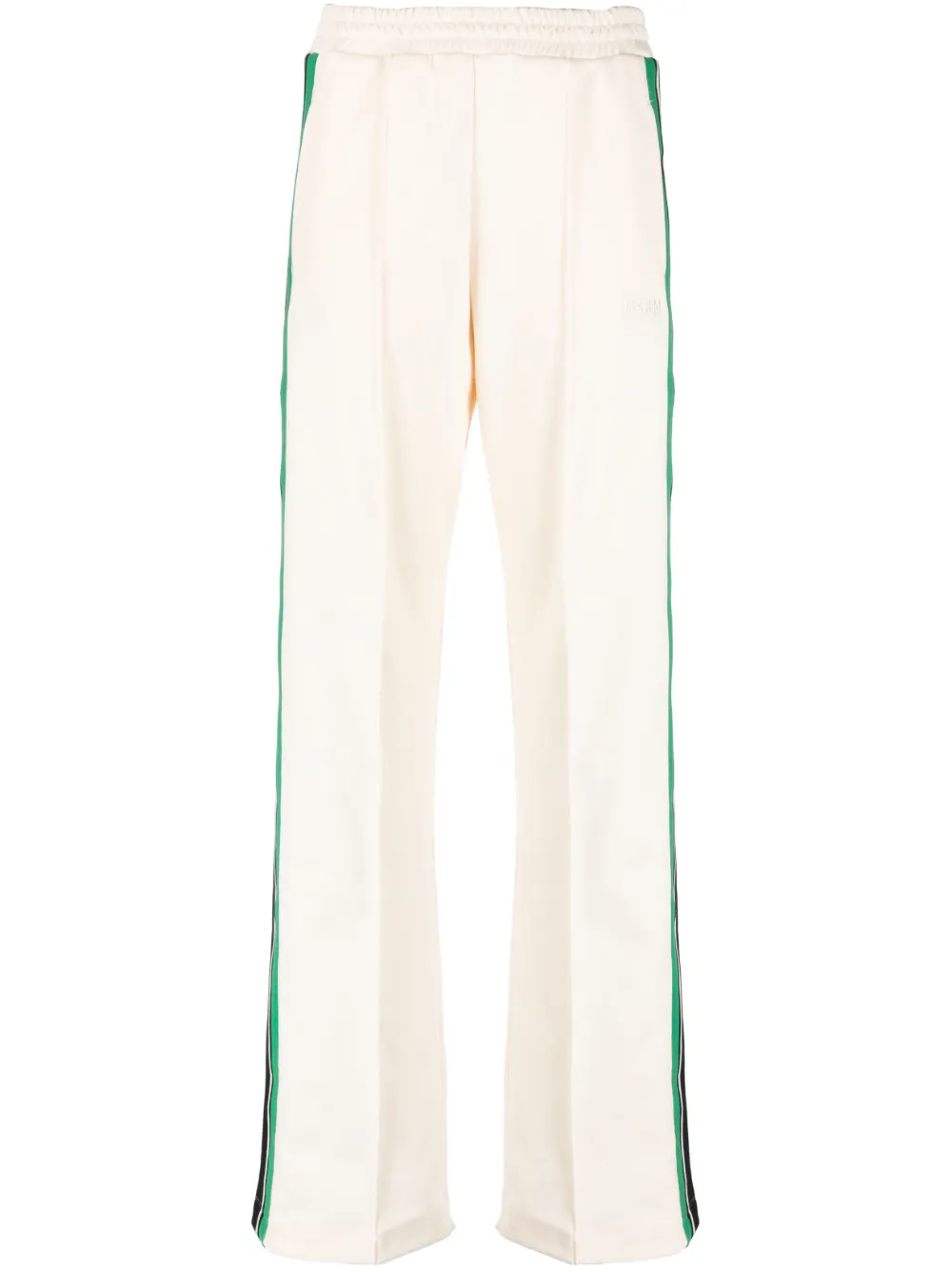 MSGM stripe-detail track pants - Neutrals