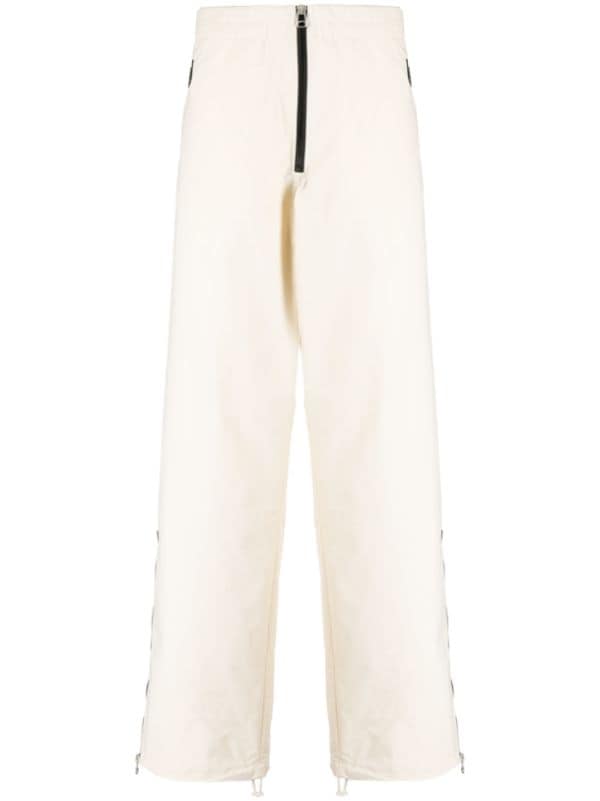 OAMC zip-detail wide-leg Trousers - Farfetch