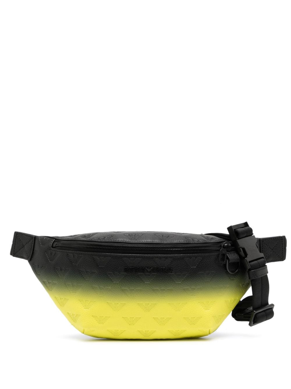 Emporio Armani Monogram-pattern Belt Bag In Yellow