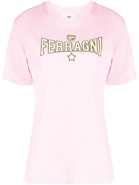 Chiara Ferragni logo-lettering cotton T-shirt