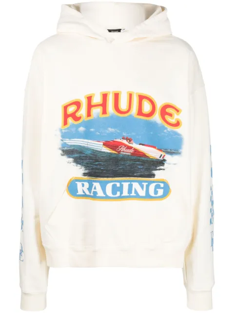 Rhude hættetrøje med racing-tryk