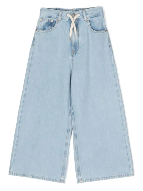 MM6 Maison Margiela Kids drawstring wide-leg jeans