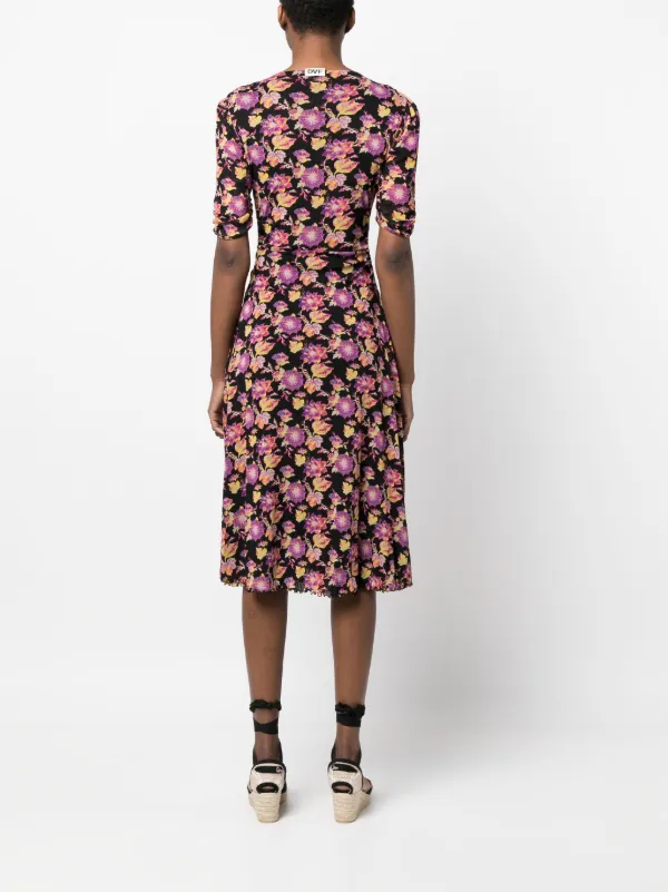 Warehouse floral hotsell print midi dress