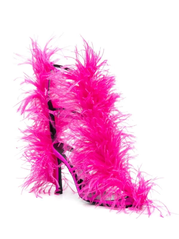 AREA x Sergio Rossi Amazona 100mm Sandals | Pink | FARFETCH