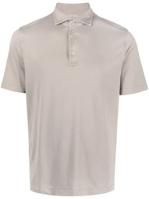 Fedeli plain cotton polo shirt