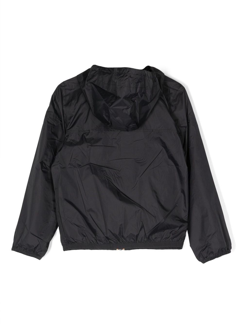 Shop K-way Le Vrai Hooded Zip Jacket In 黑色