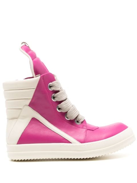 Rick Owens - Geobasket hi-top leather sneakers